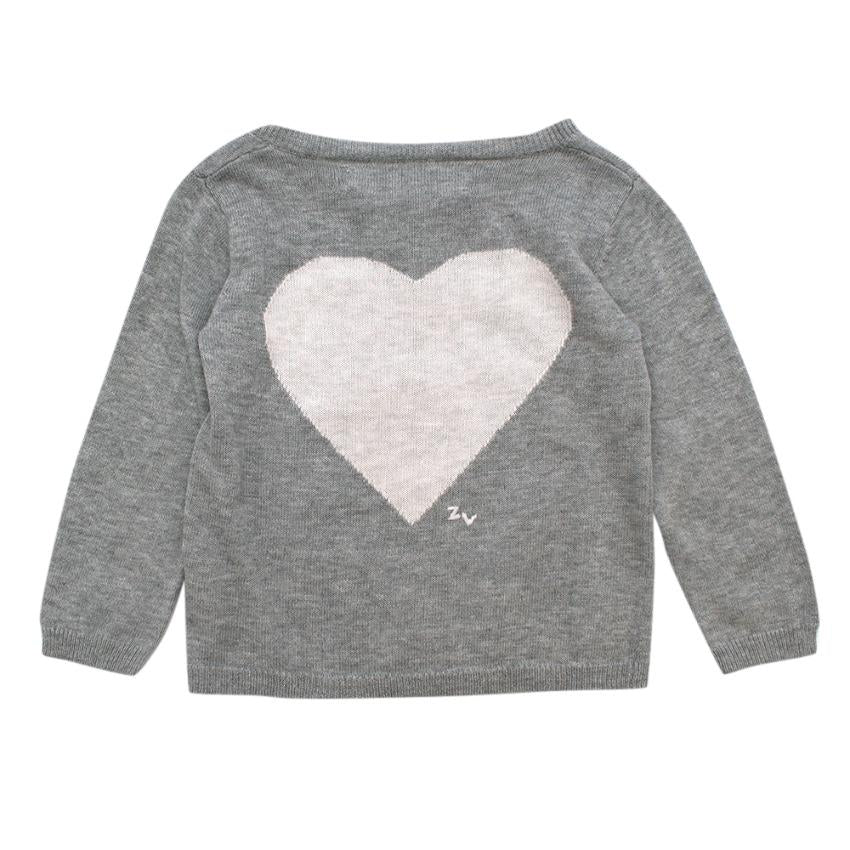 Zadig & Voltaire Little Grey Buttoned Cardigan