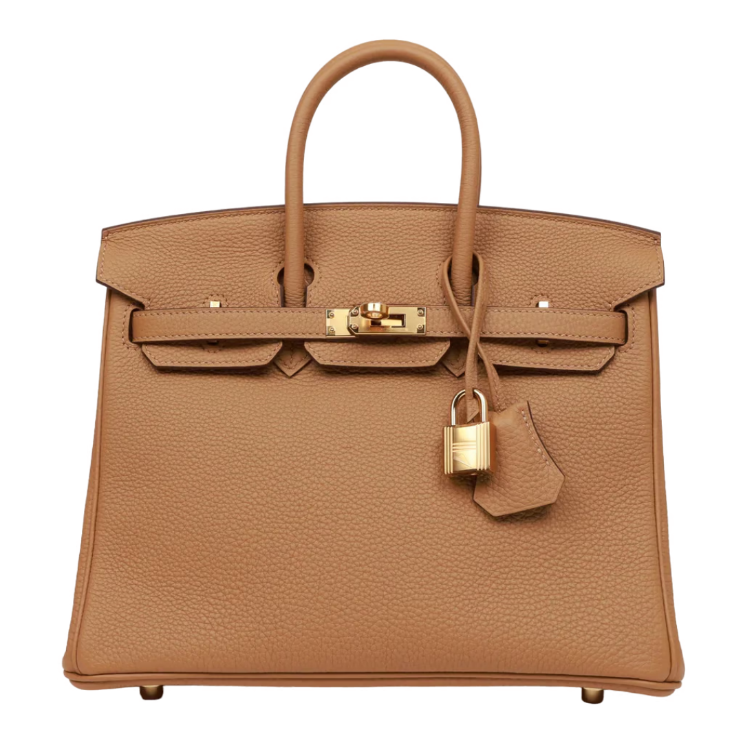 Hermès Birkin 25cm Togo Biscuit Gold Hardware