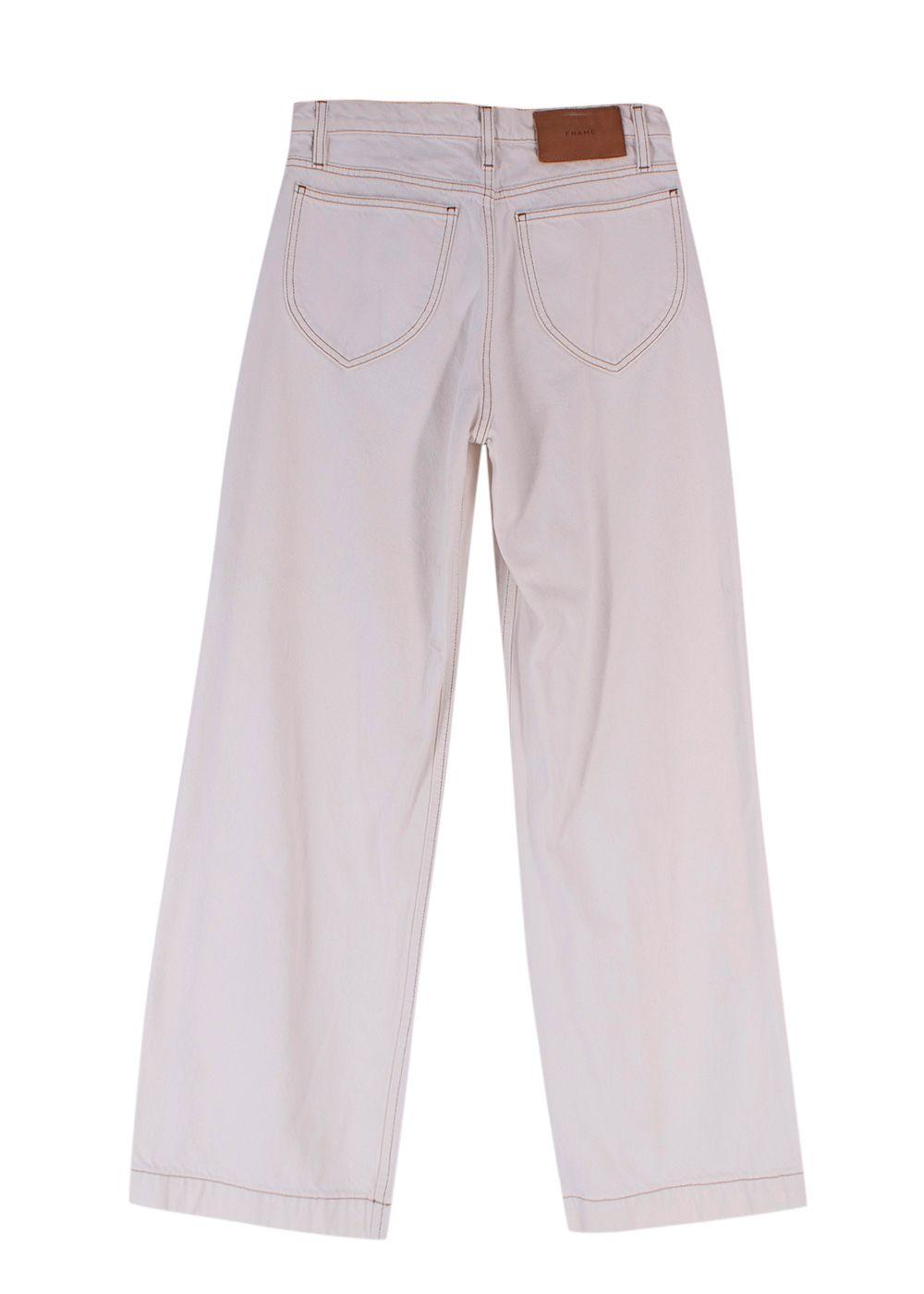 Frame Ecru 'Le Italien' White Denim Jeans