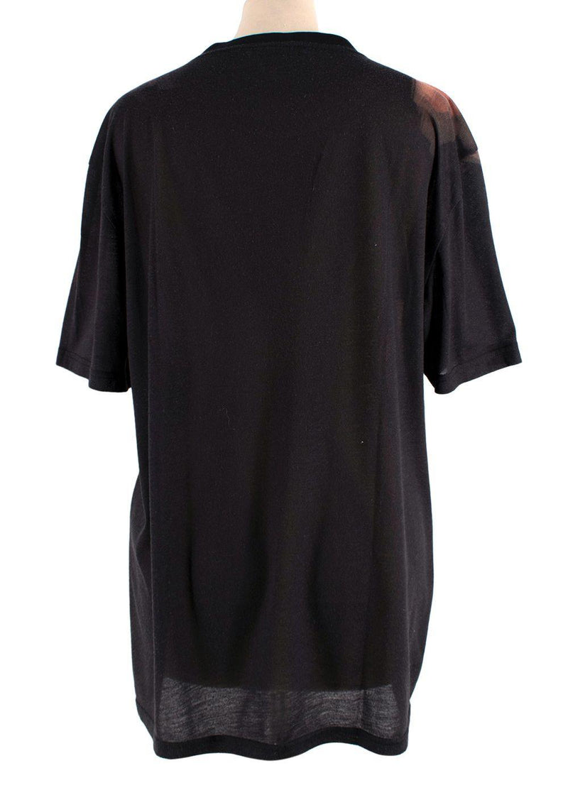 Givenchy Doberman Multicolor Cotton Printed Short Sleeve T-shirt