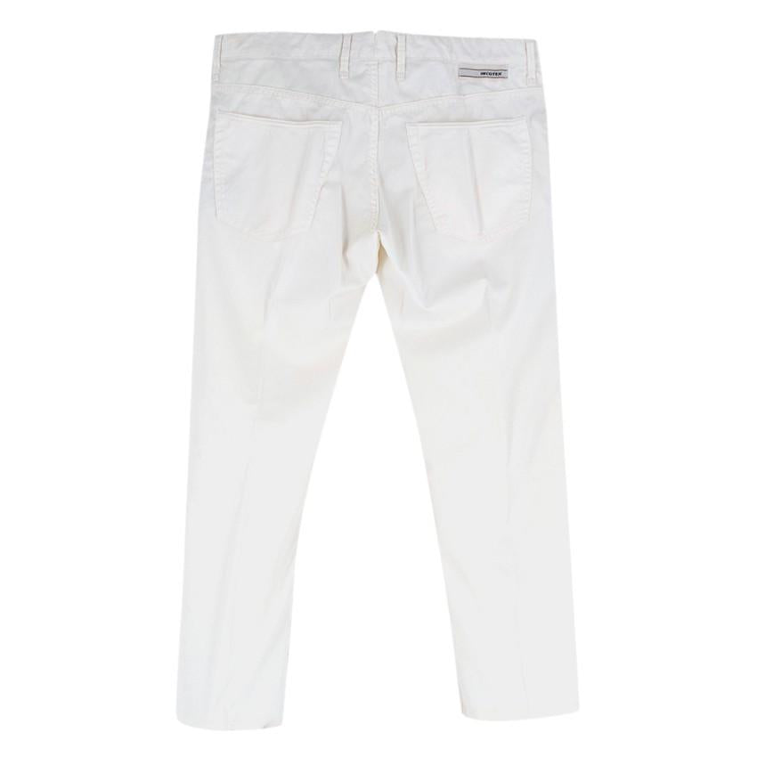 Incotex White Cotton Sky Slim Fit Jeans