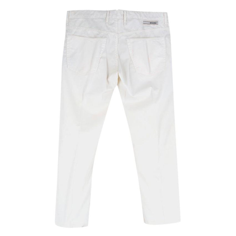 Incotex White Cotton Sky Slim Fit Jeans