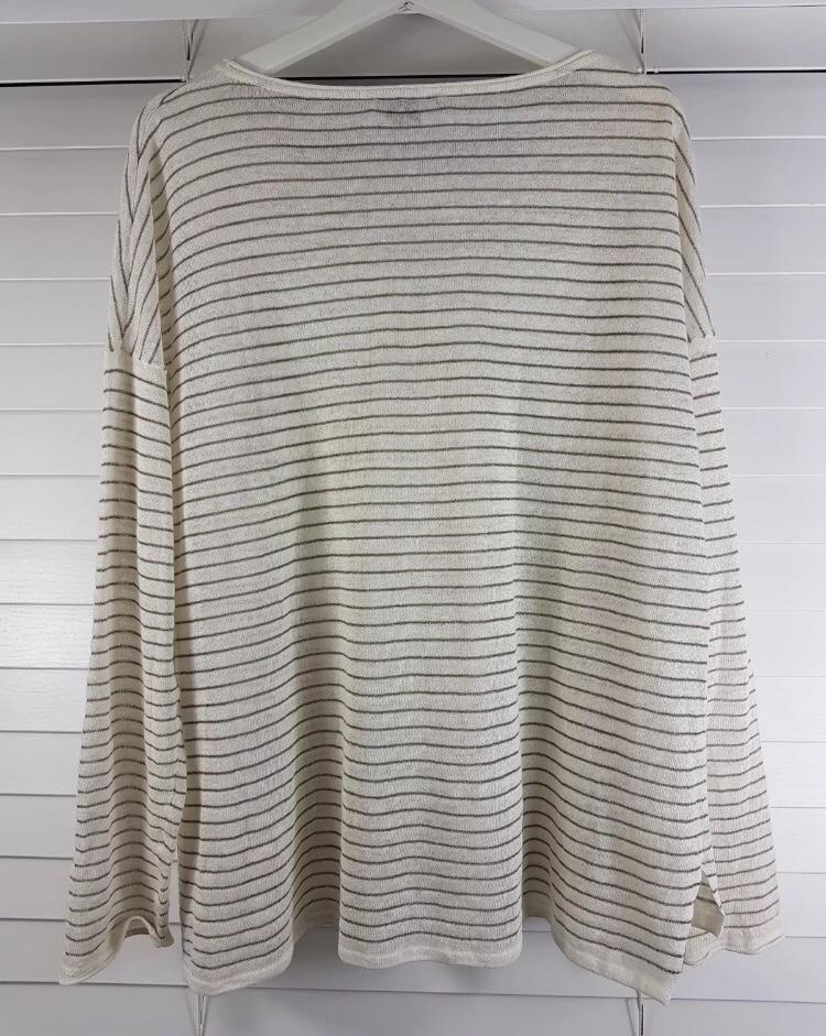 Vince boatneck striped top