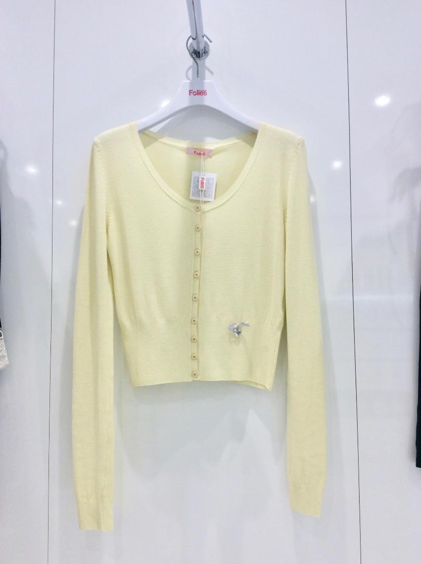 Blumarine Lemon Yellow Cardigan