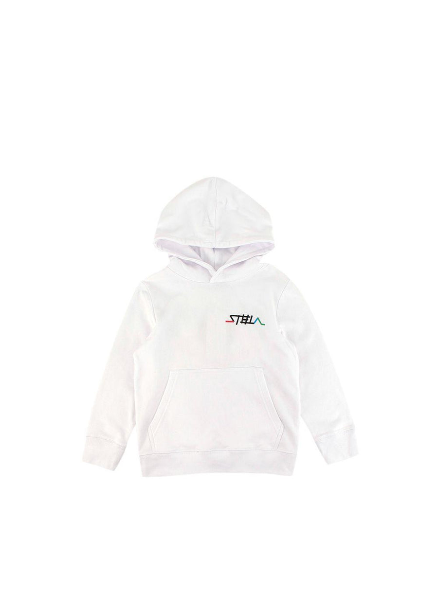 Kids 6A White Hooded Eye Sweatshirt