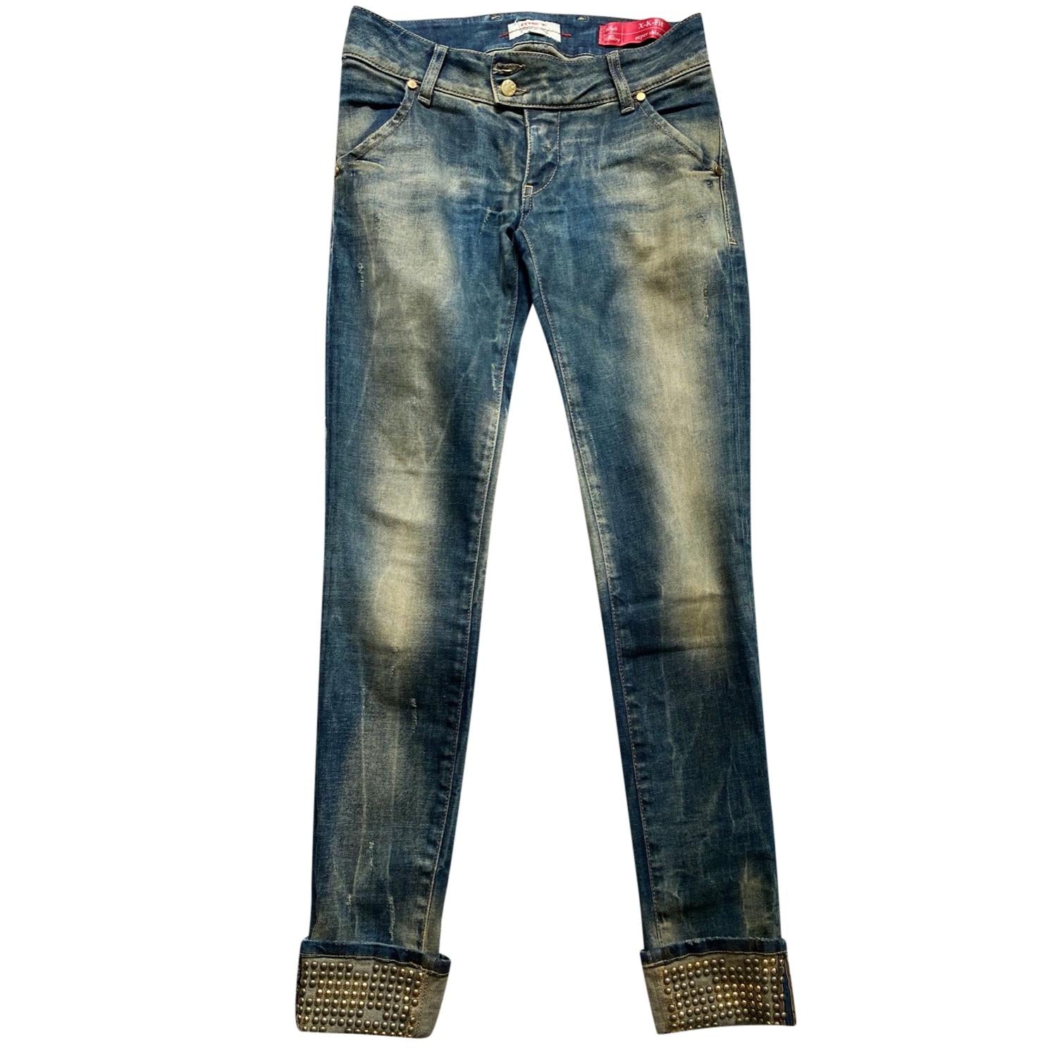 Met Studded Turn Cuff Jeans
