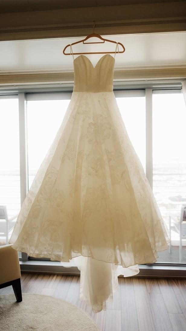 Suzanne Neville Cabianca Ivory Silk Organza Wedding Dress