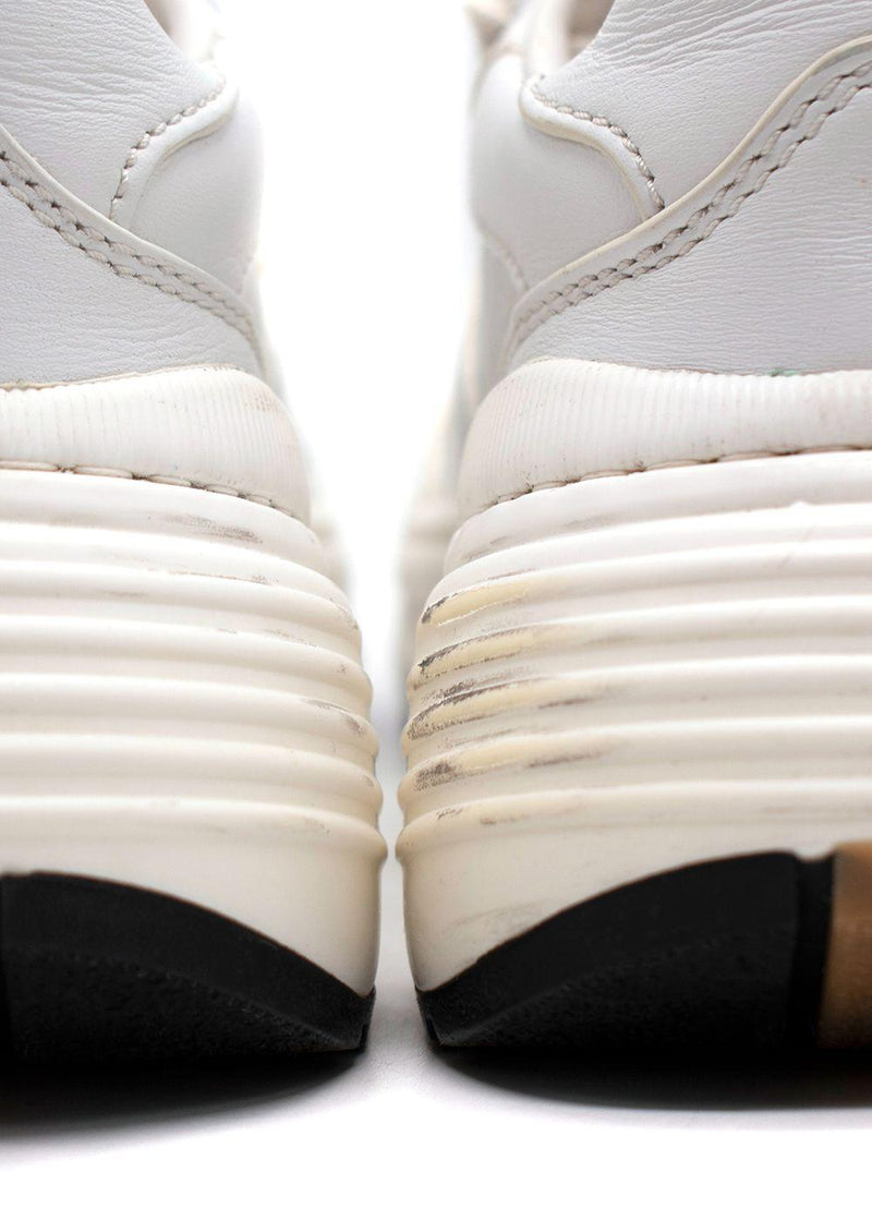 Bottega Veneta White Leather Speedster Trainers
