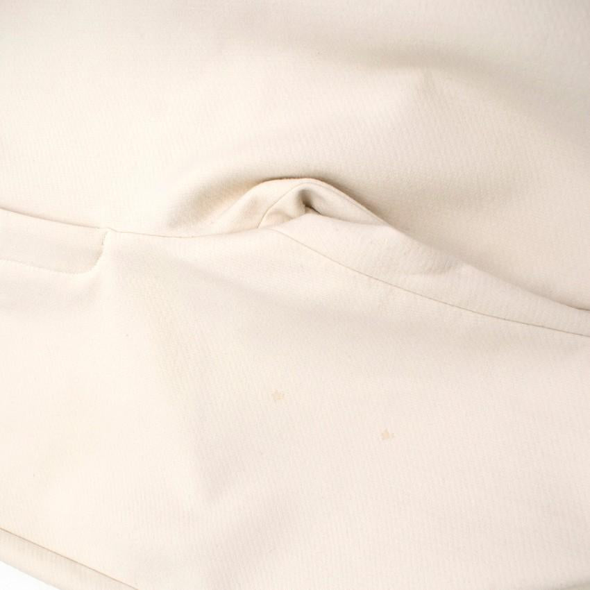Theory White Slim Fit Cropped Trousers