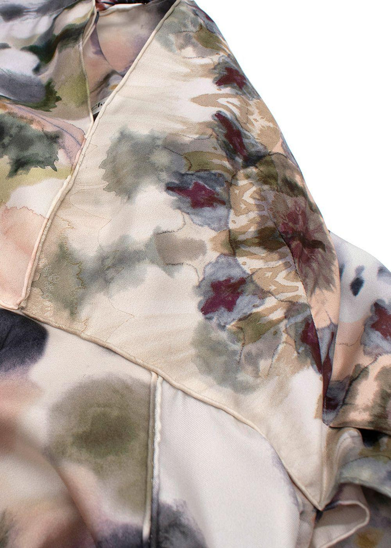 Dior Silk Smock Dress with 3/4 Sleeves