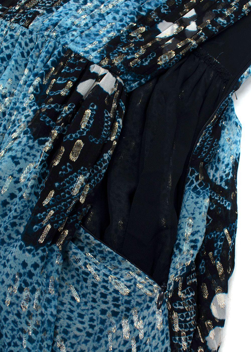 Ulla Johnson Adora Sky Blue Silk Maxi Dress
