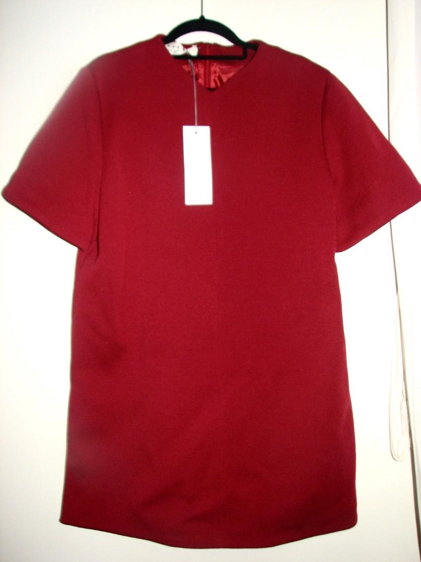 Marni Chilli Red Wool Blend Tunic Dress