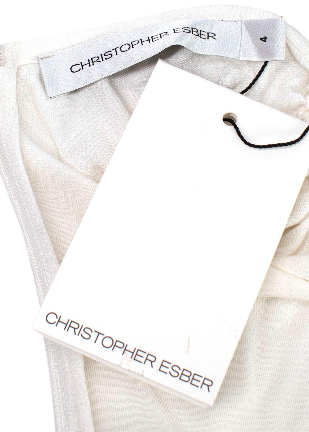 Christopher Esber White Orbit Skirt