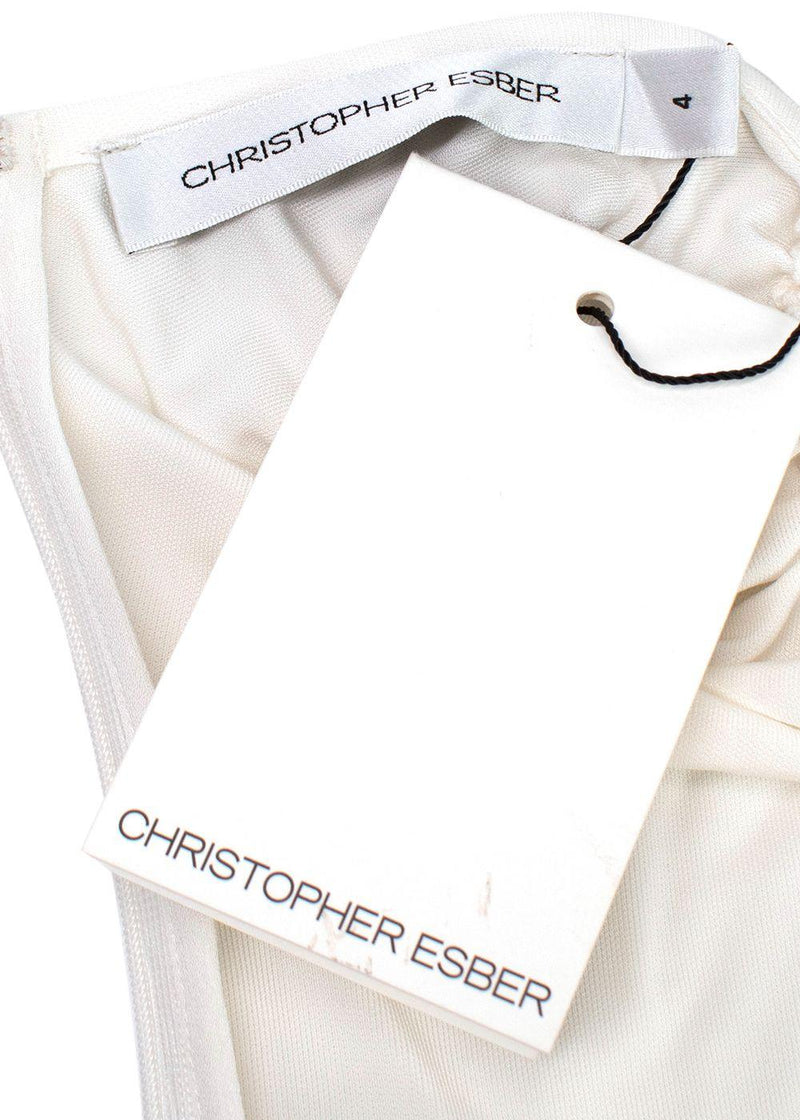 Christopher Esber White Orbit Skirt