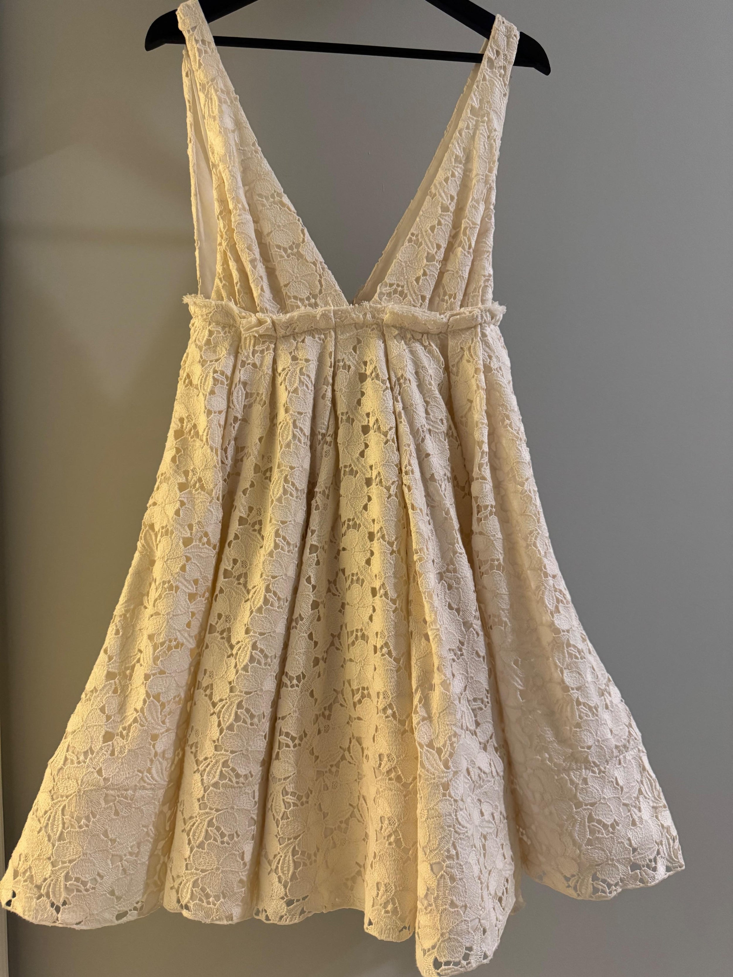 Brock Collection Lace Pleated Mini Dress