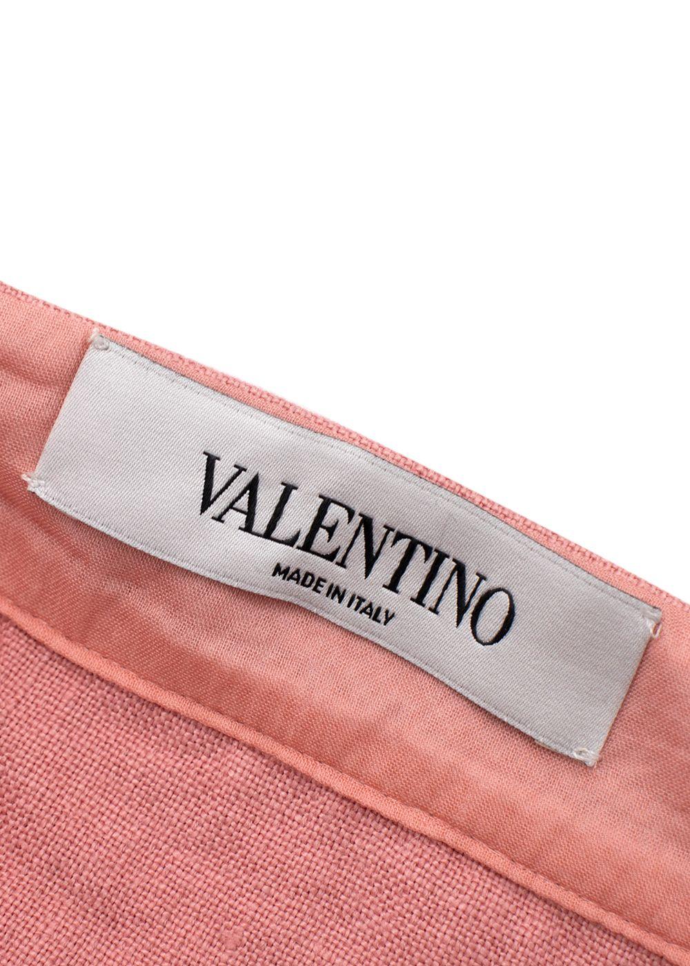Pink Twill Mini Skirt