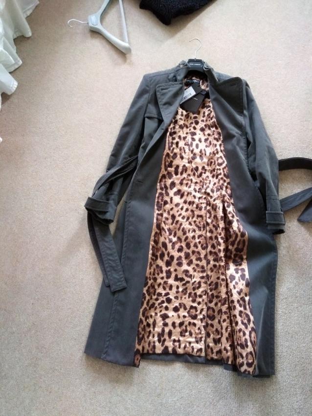 Dolce and Gabbana belted trench coat