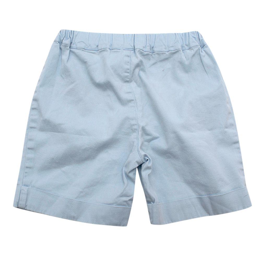 Ludo Ptommi Kids Blue Cotton Shorts