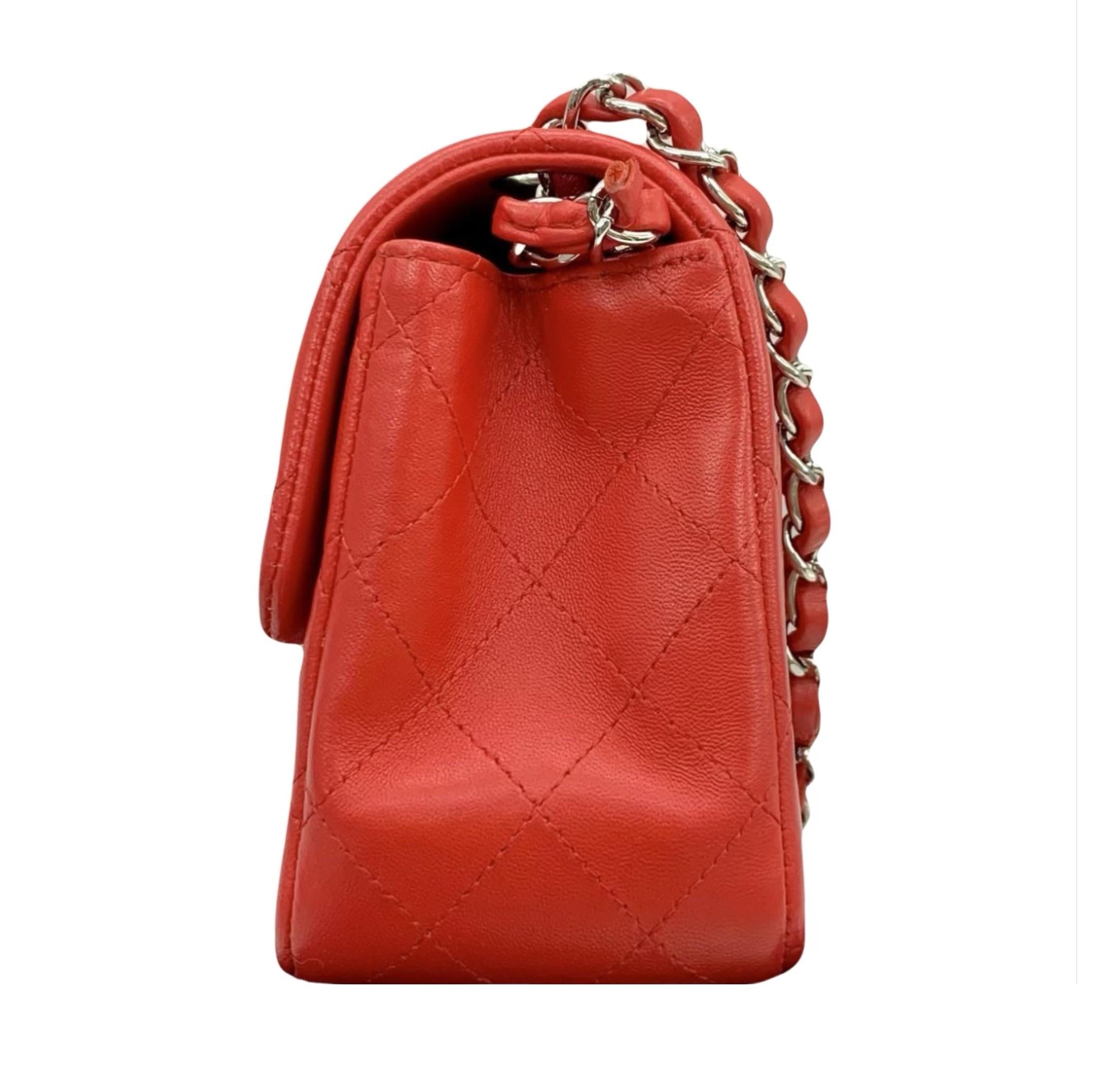 Chanel Quilted Leather Mini Square Flap Bag