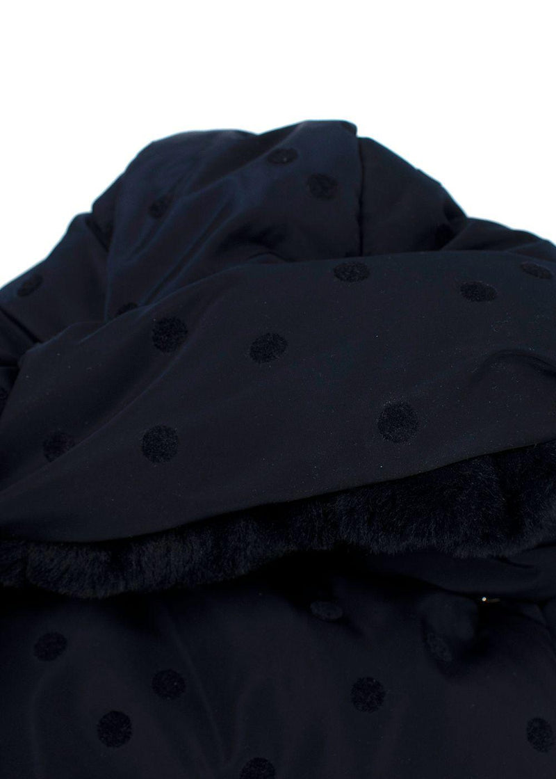 Jacadi Navy Polka Dot Baby Suit