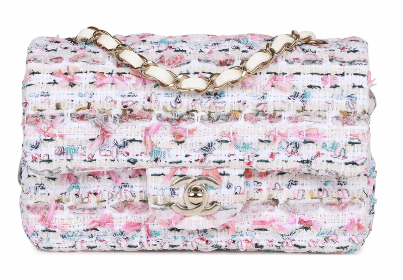 Limited Edition Multicoloured Tweed Mini Flap Bag