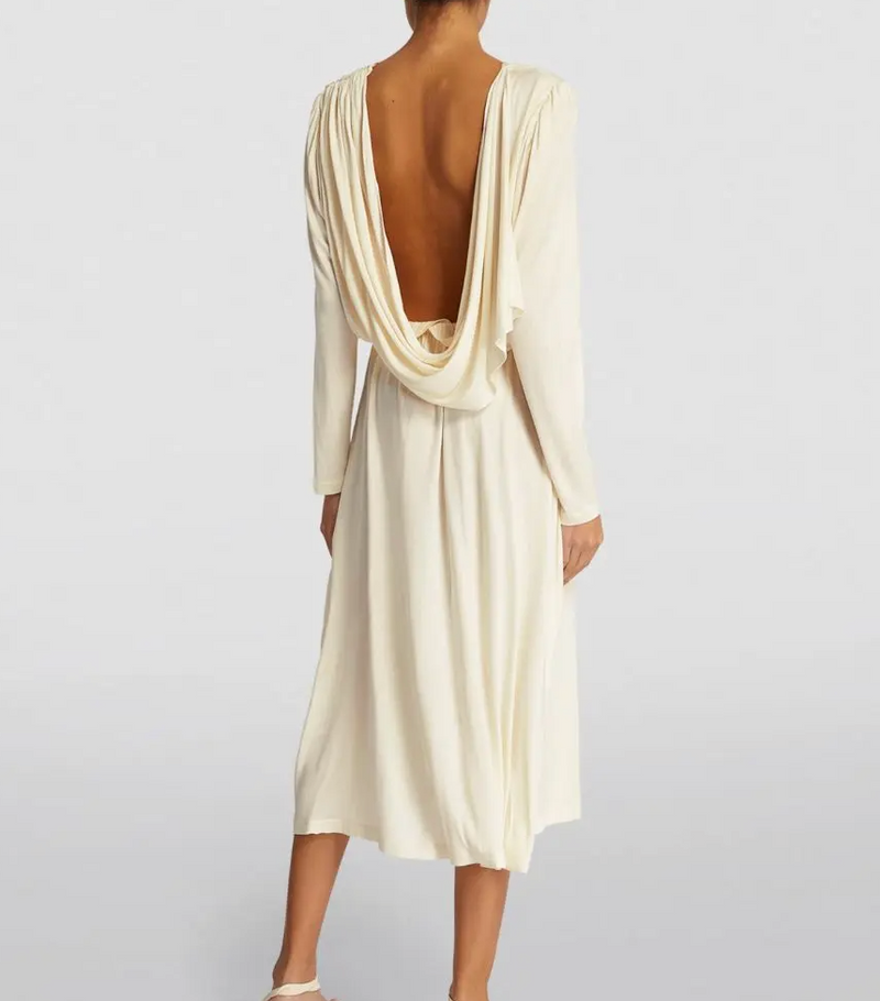 Ninety Percent Draped Muay Midi Dress