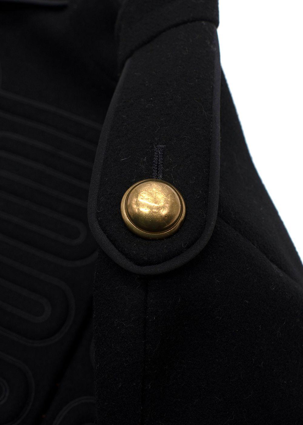 Red Valentino Black Wool Blend Cape