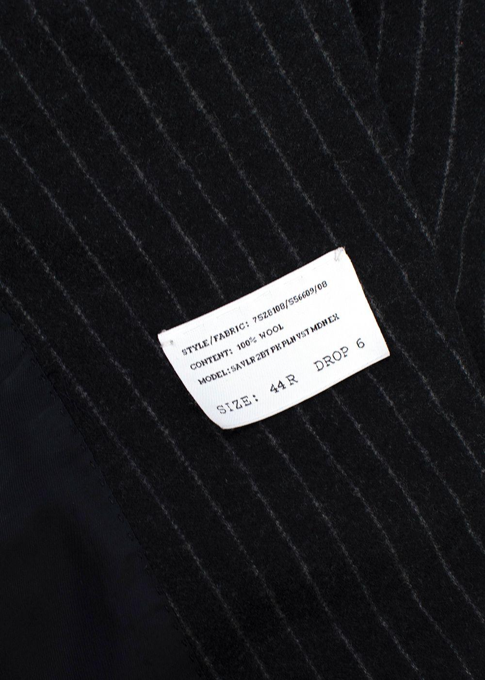 Ralph Lauren Collection Pinstripe Wool 3 Piece Suit