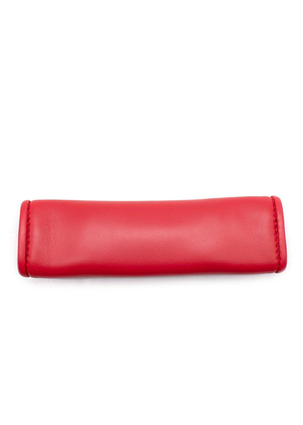 Burberry Bright Red Detachable Leather Lola Shoulder Pad