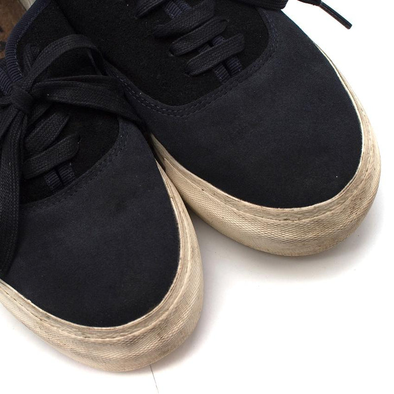 Eytys Navy Suede Mother Trainers