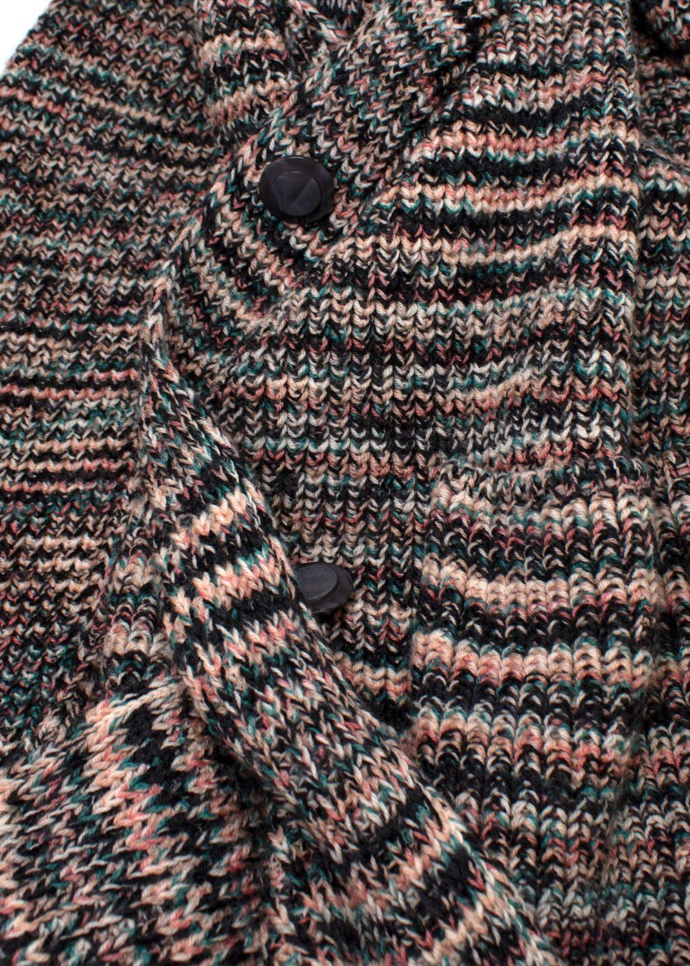 Missoni Multicoloured  Longline Belted Wool Cardigan