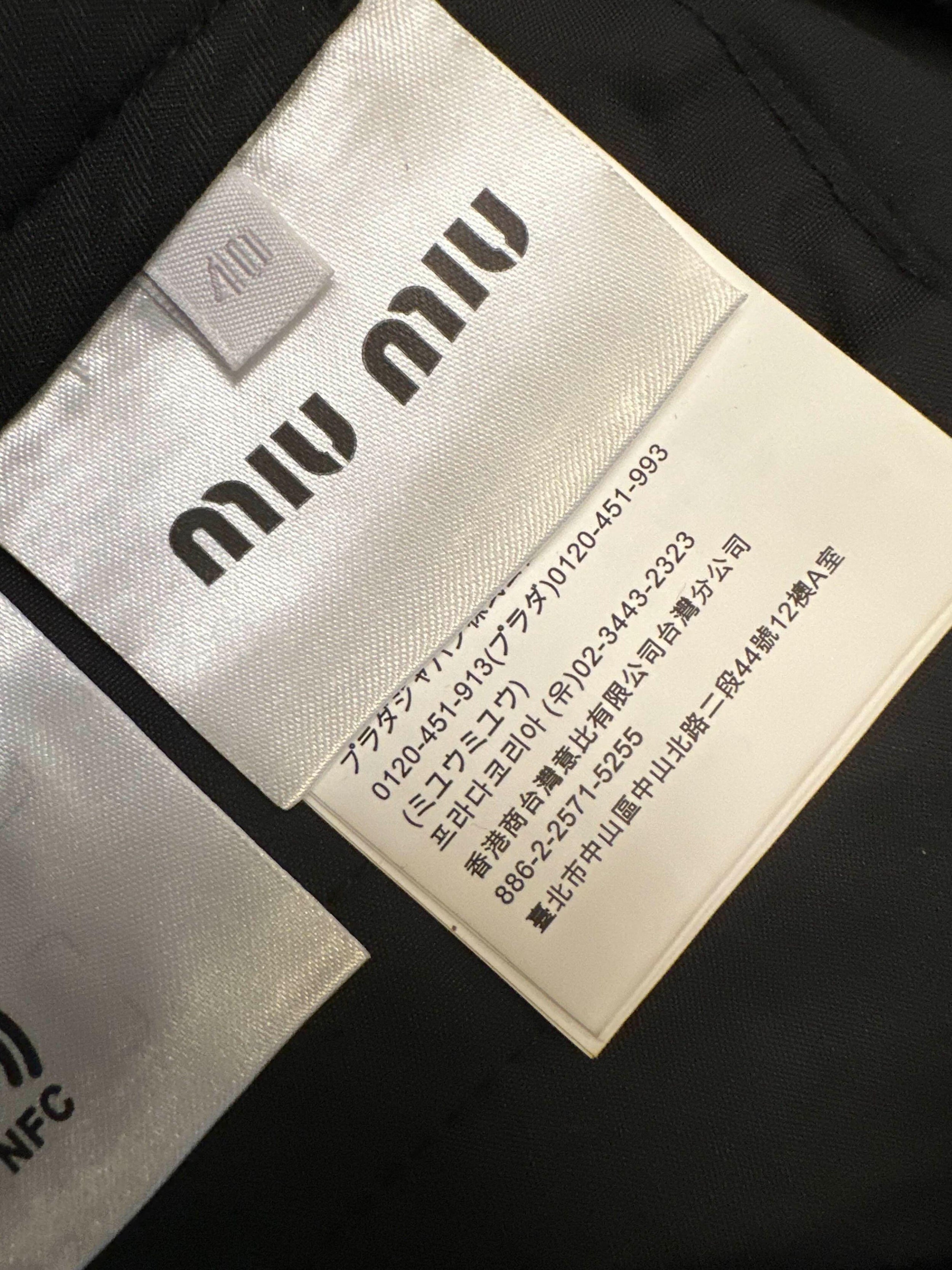 Miu Miu Black Cargo Pants