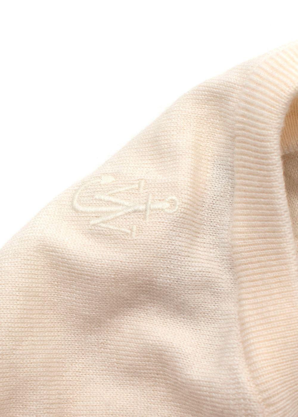 JW Anderson Off White Merino Sleeveless Knit