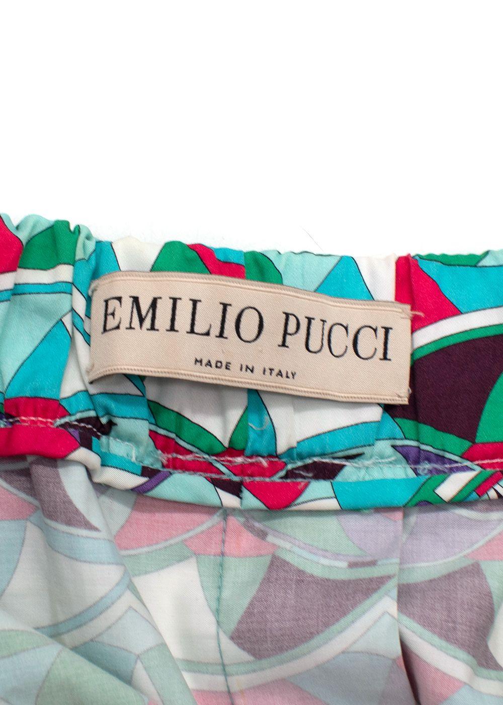 Emilio Pucci Multicolour Geometric Print Pencil Skirt