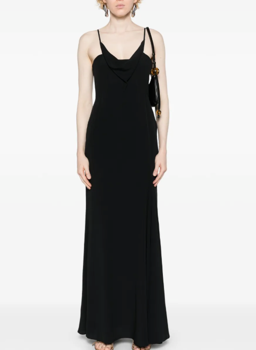 Isabel Marant Kapri Cowl-Neck Crepe Maxi Dress