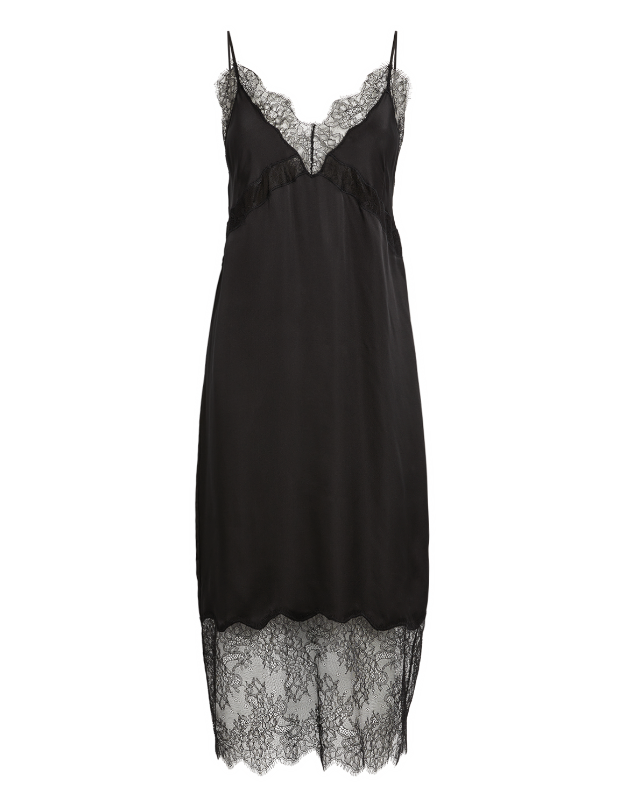 Anine Bing Amelie Silk Blend Midi Dress