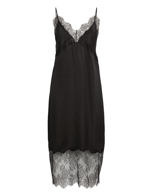 Anine Bing Amelie Silk Blend Midi Dress