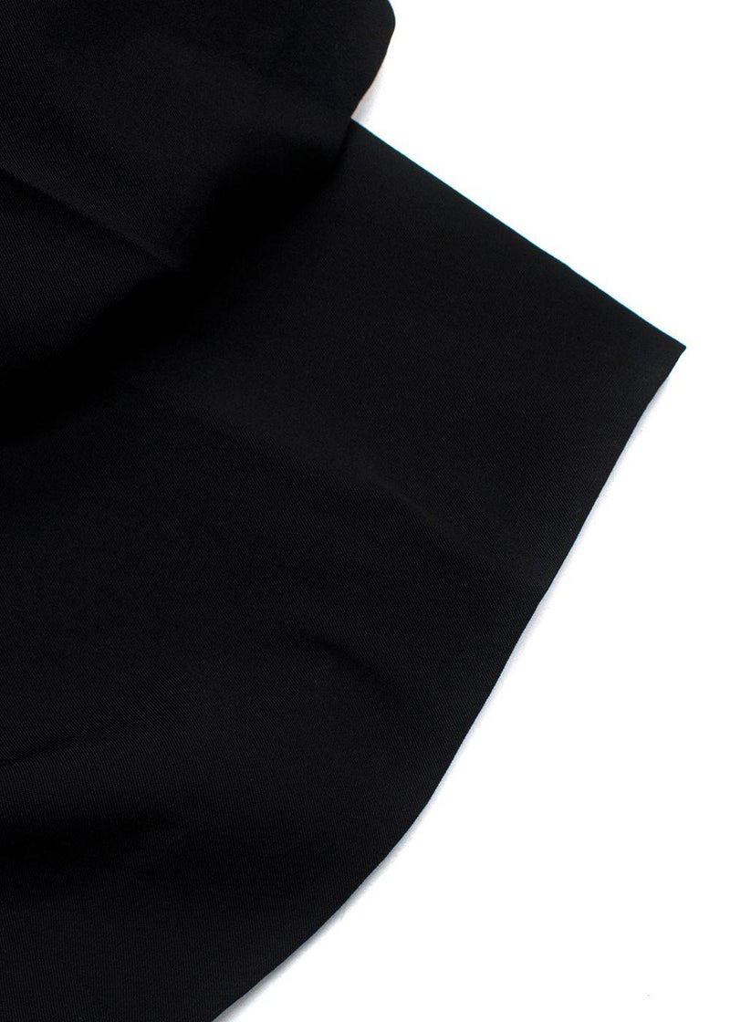 Stella McCartney Black Straight-Leg Mid-Rise Stretch-Wool Trousers