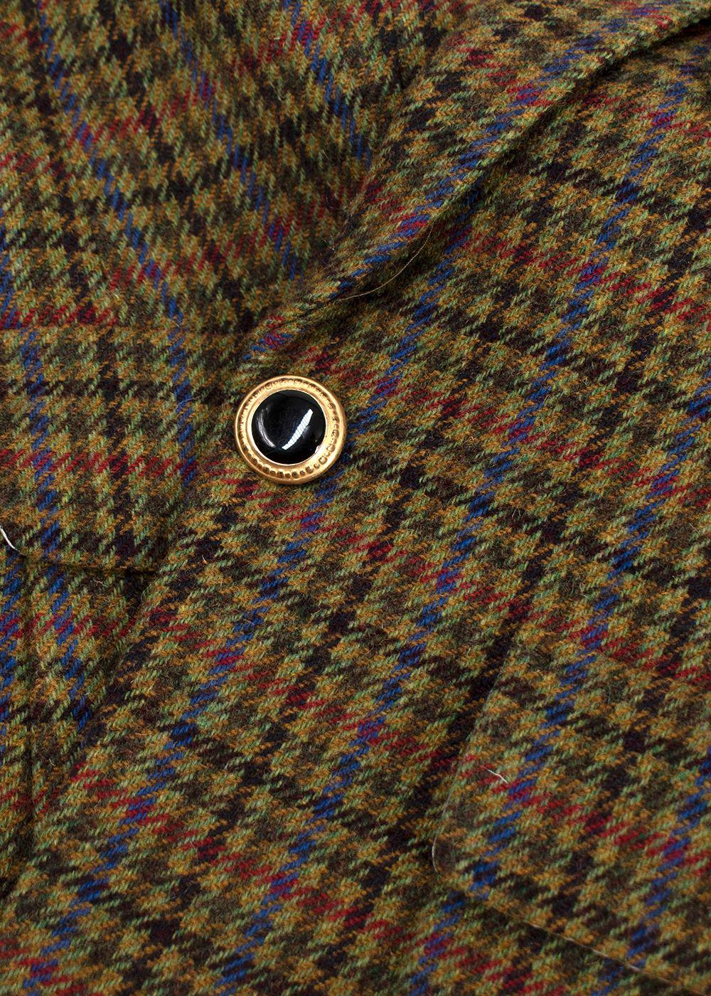 Veronica Beard Brown Houndstooth Woollen Blazer