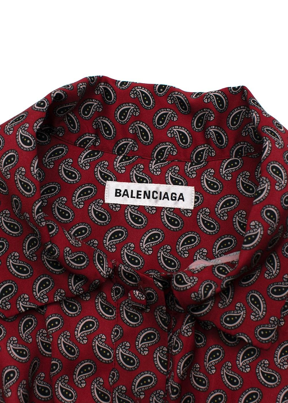 Red & black paisley pears satin babydoll dress