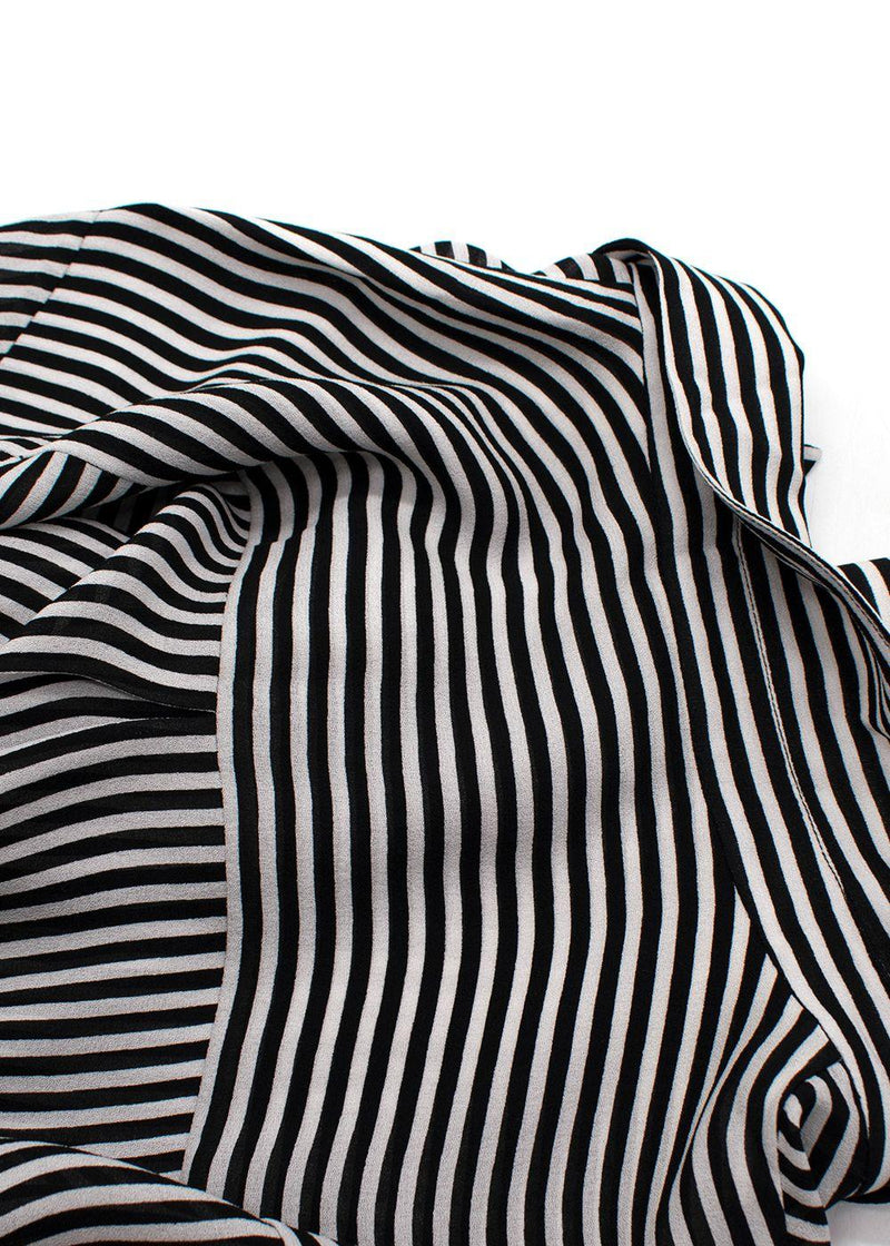 A.L.C Black and White Monochrome Stripe Trouser Set