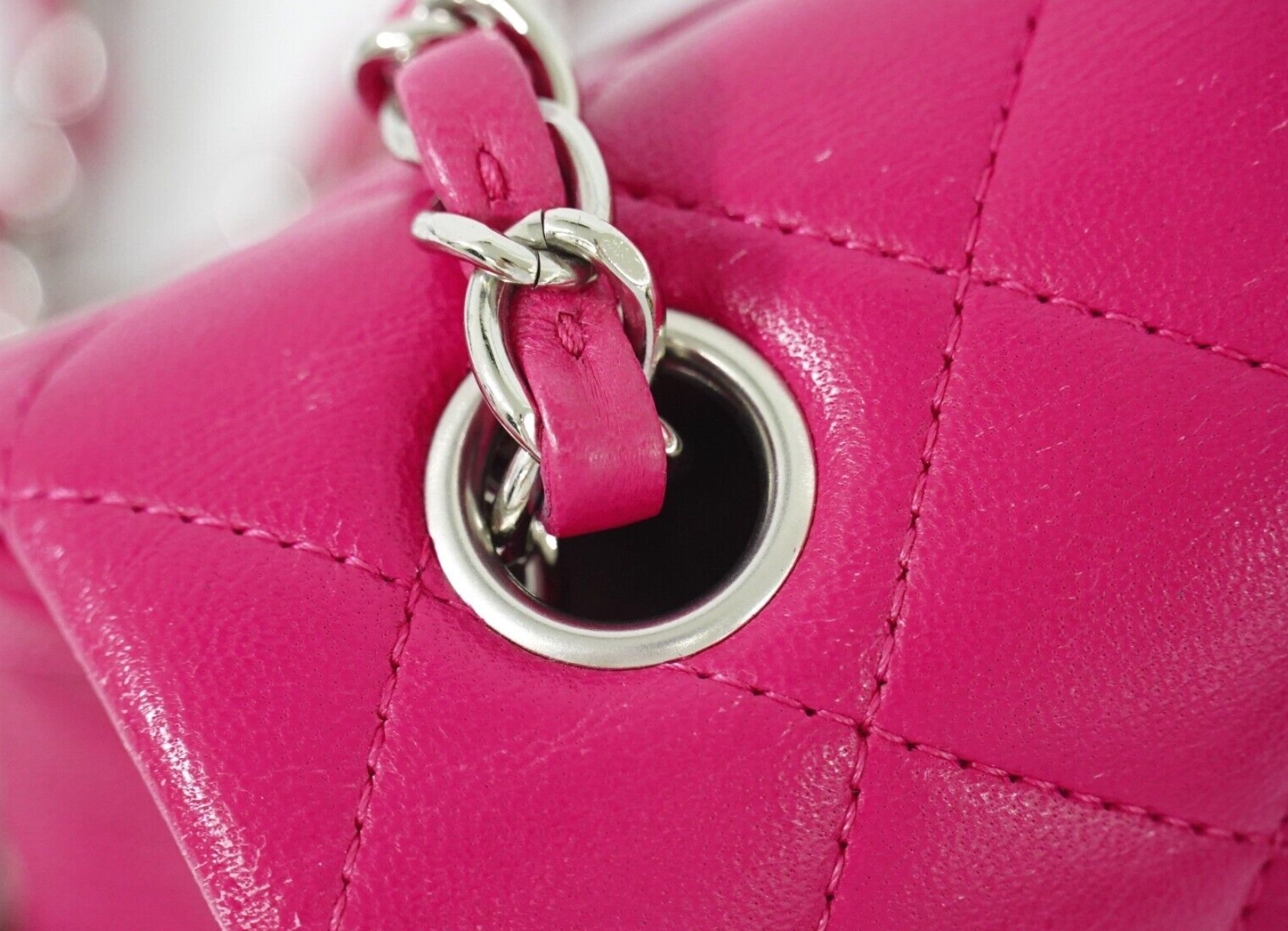 Chanel Mini Timeless Single Flap Pink Leather Bag