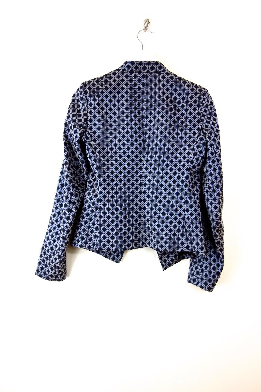 Theory stretch-wool geometric jacket