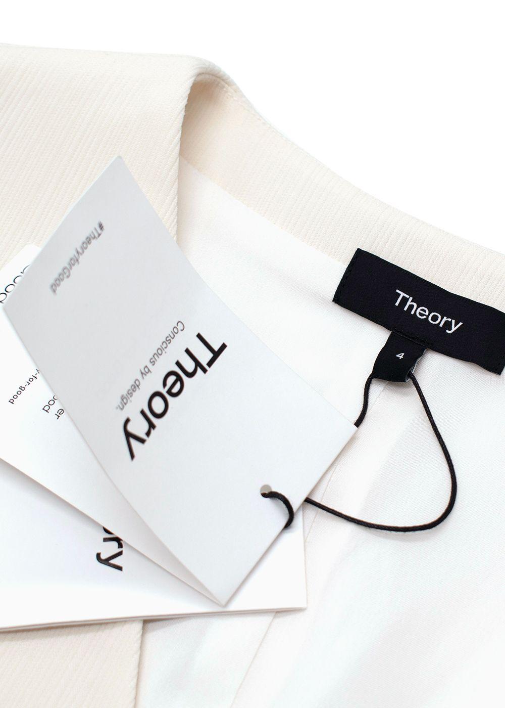 Theory Cream Admiral Stripe Waistcoat