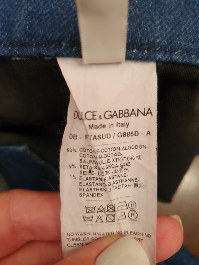 Dolce & Gabbana Contrast Pocket Denim Shorts