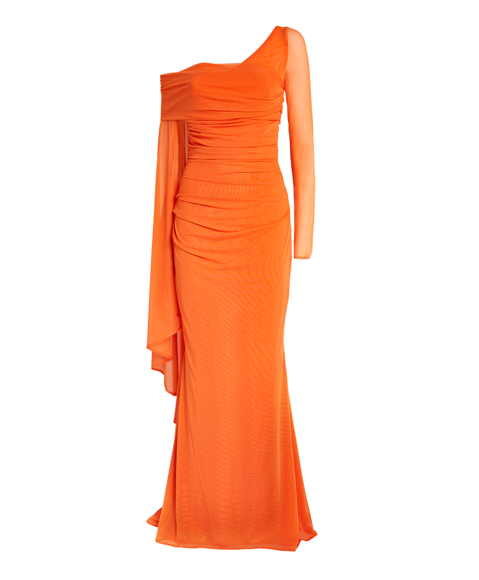 Talbot Runhof Asymmetric Metallic Gown