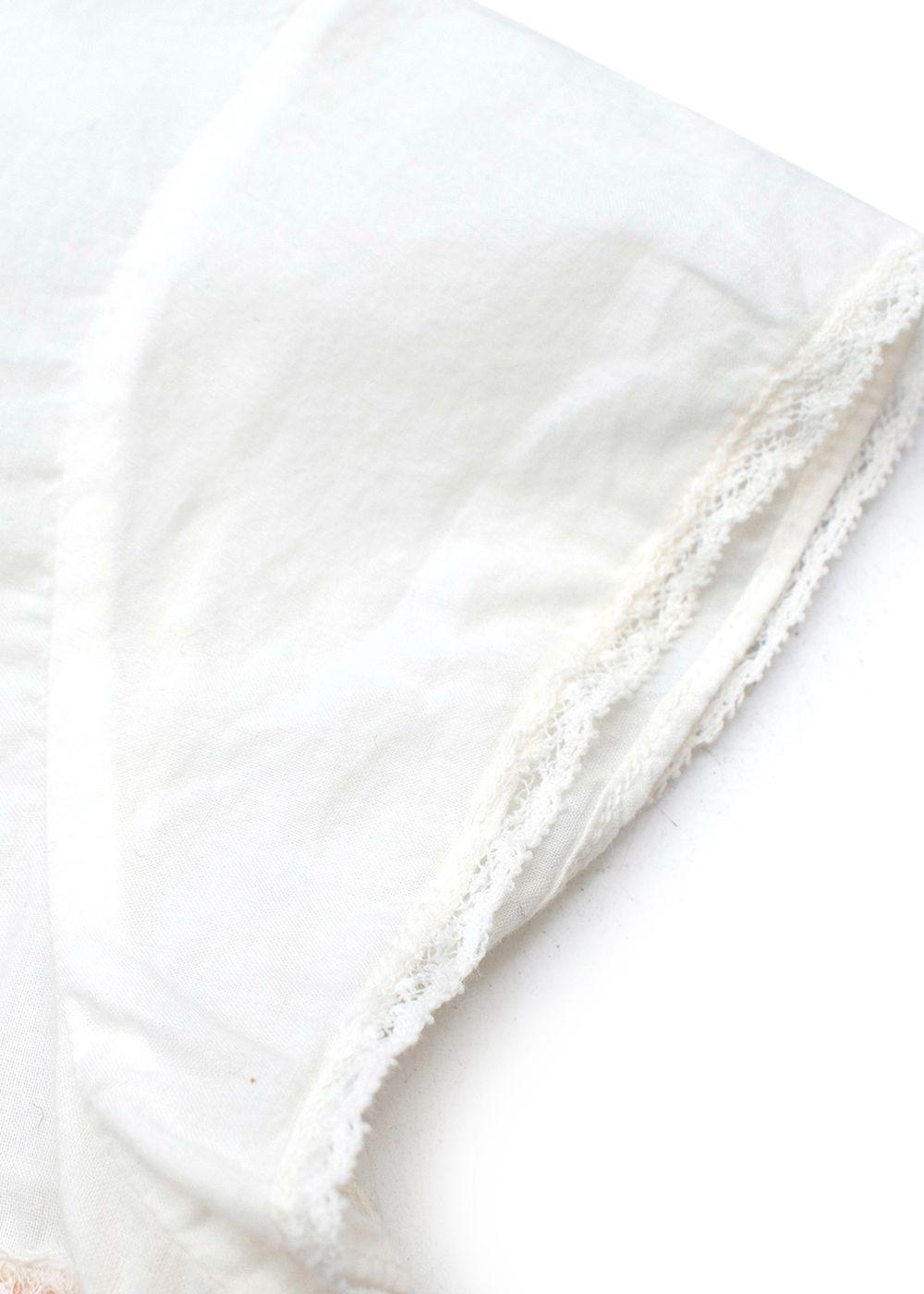 Lace Detail Kids 8Y Cotton Blouse