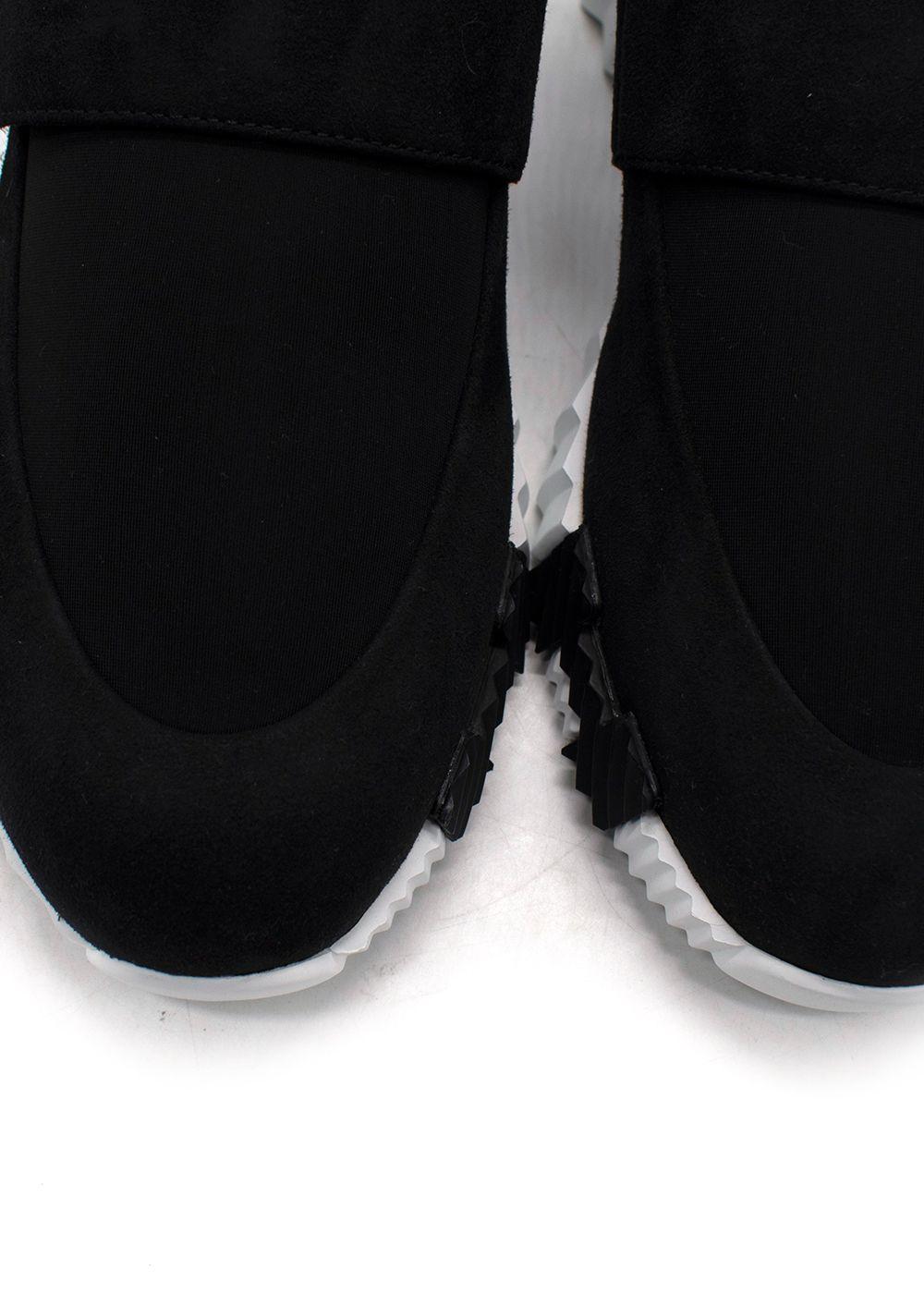 Hermes Black Suede 'H' Sneaker