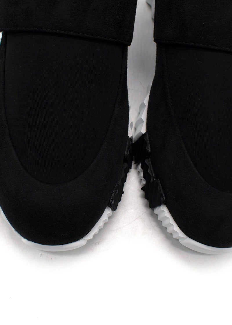 Hermes Black Suede 'H' Sneaker