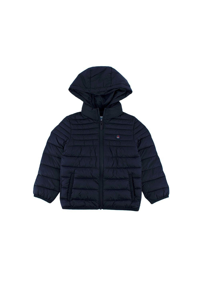 kids 4Y navy blue quilted puffer jacket
